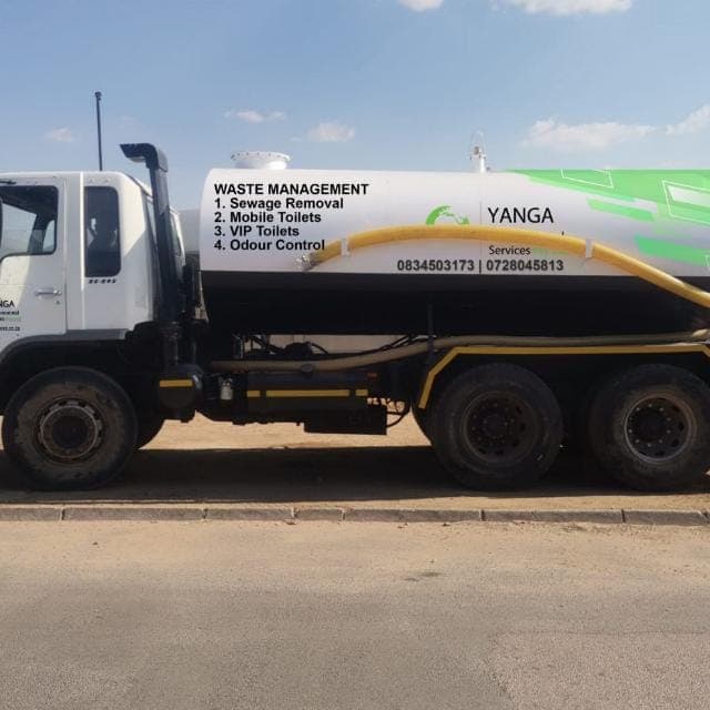 Waste management tanker — sewage removal and odour control